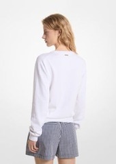 Michael Kors Cherry Jacquard Cotton Blend Sweater