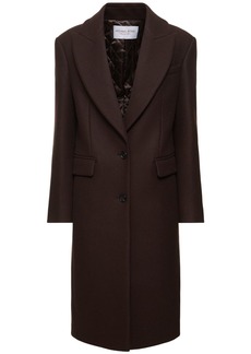 Michael Kors Chesterfield Sculptural Wool Melton Coat