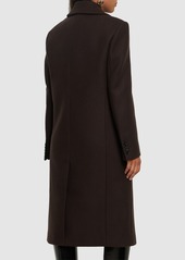 Michael Kors Chesterfield Sculptural Wool Melton Coat