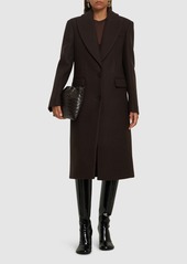 Michael Kors Chesterfield Sculptural Wool Melton Coat