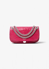 Michael Kors Christie Mini Crocodile Embossed Leather Envelope Bag