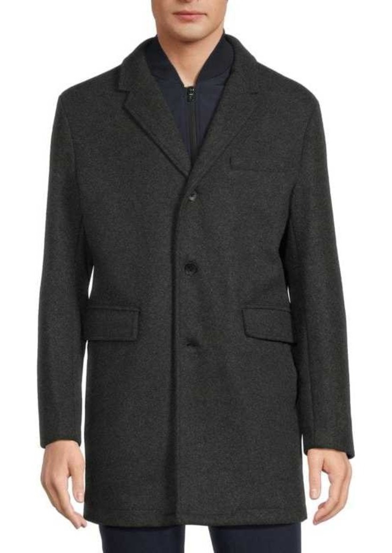 Michael Kors Classic Heathered Coat