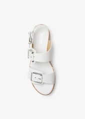 Michael Kors Colby Leather Flatform Sandal