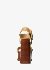 Michael Kors Colby Leather Platform Sandal