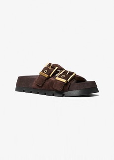 Michael Kors Colby Suede Flat Sandal