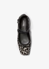 Michael Kors Collette Leopard Print Calf Hair Ballet Flat