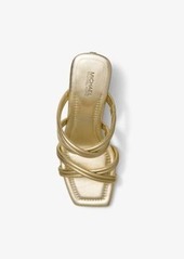 Michael Kors Corrine Metallic Leather Sandal