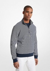 Michael Kors Cotton Blend Half-Zip Sweater