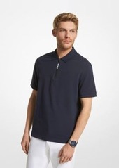 Michael Kors Cotton Half-Zip Polo Shirt