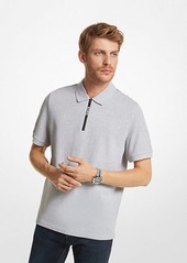 Michael Kors Cotton Half-Zip Polo Shirt