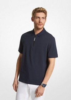 Michael Kors Cotton Half-Zip Polo Shirt