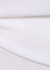 Michael Kors Cotton Knit Crewneck Long Sleeve Top