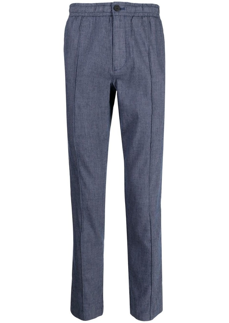 Michael Kors cotton-linen blend pintuck trousers