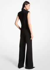 Michael Kors Crepe Double-Breasted Jumpsuit