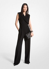 Michael Kors Crepe Double-Breasted Jumpsuit