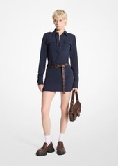 Michael Kors Crepe Utility Shirt