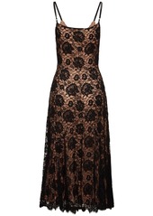 Michael Kors Crushed Dance Floral Lace Slip Dress