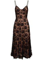 Michael Kors Crushed Dance Floral Lace Slip Dress