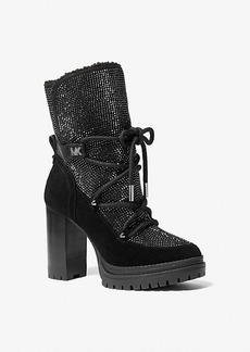 Michael Kors Culver Embellished Lace-Up Boot