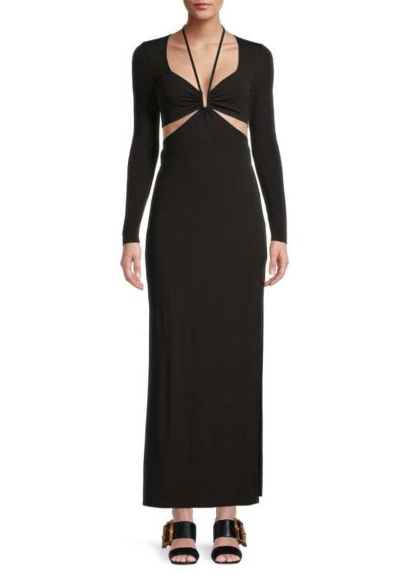 Michael Kors Cutout Jersey Maxi Dress