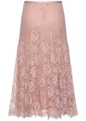 Michael Kors Dance Crushed Cotton Blend Lace Skirt