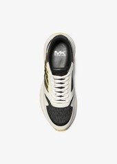 Michael Kors Dax Logo and Leather Trainer