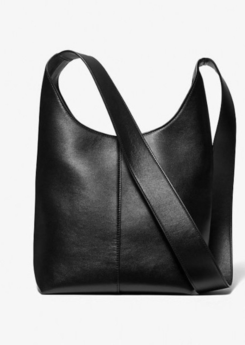 Michael Kors Dede Medium Leather Hobo Bag