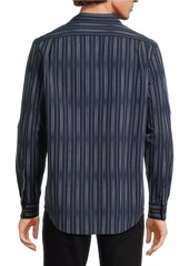 Michael Kors Dobby Striped Long-Sleeve Shirt