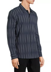 Michael Kors Dobby Striped Long-Sleeve Shirt