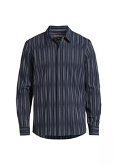 Michael Kors Dobby Striped Long-Sleeve Shirt