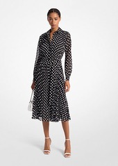 Michael Kors Dot Georgette Shirtdress