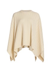 Michael Kors Draped Cable Knit Cashmere Pullover Sweater