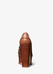 Michael Kors Eden Leather Platform Loafer