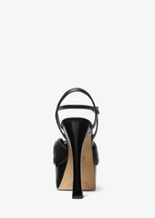 Michael Kors Elena Leather Platform Sandal