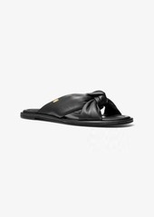 Michael Kors Elena Leather Slide Sandal