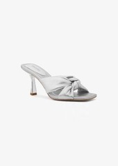 Michael Kors Elena Metallic Leather Sandal