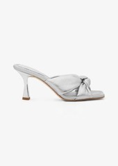 Michael Kors Elena Metallic Leather Sandal