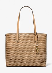 Michael Kors Eliza Extra-Large Hand-Woven Leather Tote Bag