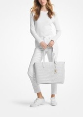 Michael Kors Eliza Extra-Large Hand-Woven Leather Tote Bag