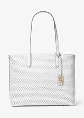 Michael Kors Eliza Extra-Large Hand-Woven Leather Tote Bag