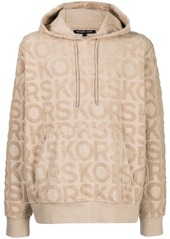 Michael Kors embossed-logo print hoodie