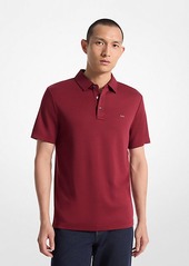 Michael Kors Embroidered Logo Cotton Polo Shirt