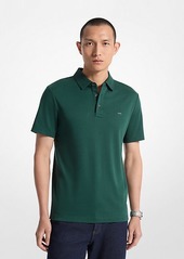 Michael Kors Embroidered Logo Cotton Polo Shirt