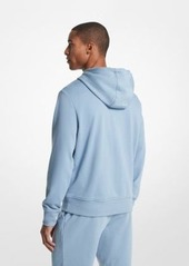 Michael Kors Embroidered Logo Cotton Terry Zip-Up Hoodie