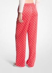 Michael Kors Empire Logo Satin Pajama Pants