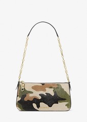 Michael Kors Empire Medium Camouflage Print Calf Hair Chain-Link Pochette