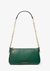 Michael Kors Empire Medium Leather Chain-Link Pochette