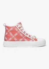 Michael Kors Evy Empire Logo Jacquard High-Top Sneaker