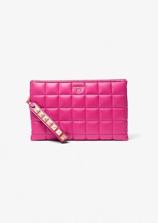 Michael Kors Extra-Large Quilted Leather Wristlet