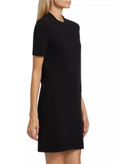 Michael Kors Felted Wool Crewneck T-Shirt Dress